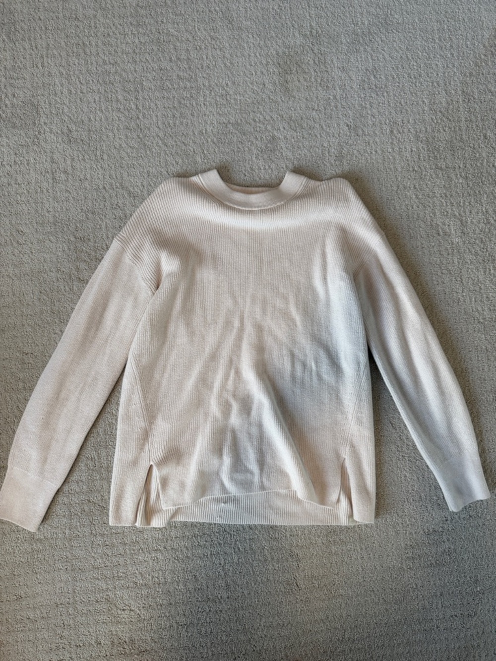 Lululemon Merino Wool-Blend Ribbed Crewneck Sweater / Tunic